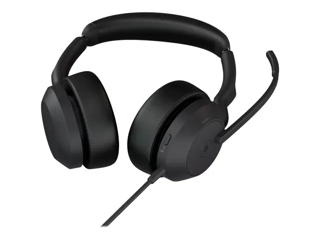 Jabra Evolve2 50 MS Stereo - Hodesett on-ear kablet aktiv støydemp...