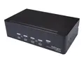 StarTech.com DisplayPort KVM - 4 port - 4K 60Hz Dual Monitor KVM - DisplayPort Switch - KVM DisplayPort - Desktop KVM Switch (SV431DPDDUA2) - KVM / lyd / USB-svitsj - 4 x KVM/lyd/USB - 1 lokalbruker - rackmonterbar, stasjon&#230;r
