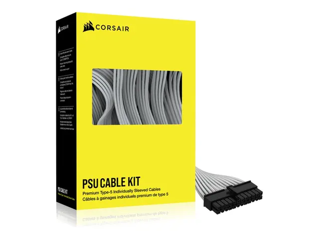 CORSAIR - Strømkabelsett hvit