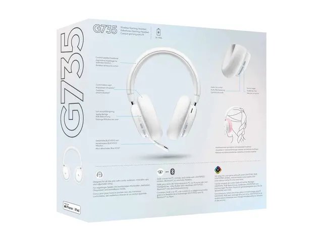 Logitech G G735 - Hodesett full størrelse Bluetooth / LIGHTSPEED t...