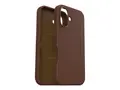 OtterBox Symmetry Series - Baksidedeksel for mobiltelefon MagSafe-samsvar - kaktusl&#230;r, polyuretan - rik adobe (brun) - for Apple iPhone 16