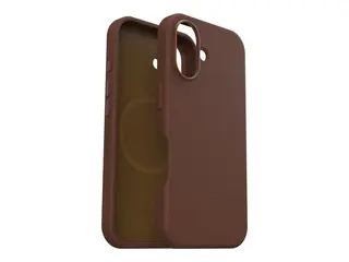 OtterBox Symmetry Series - Baksidedeksel for mobiltelefon MagSafe-samsvar - kaktuslær, polyuretan - rik adobe (brun) - for Apple iPhone 16