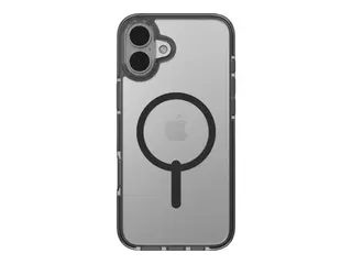Zagg Santa Cruz Snap - Baksidedeksel for mobiltelefon MagSafe-samsvar - grafen - svart, gjennomsiktig - for Apple iPhone 16 Plus