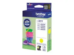 Brother LC221Y - Gul - original - blekkpatron for Brother DCP-J562DW
