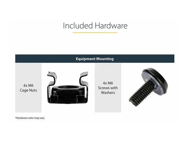 Startech 1U Vented Server Rack Cabinet Shelf, 10in Deep Fixed Cant...