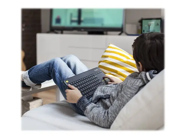 Logitech Wireless Touch Keyboard K400 Plus - Tastatur - trådløs - ...