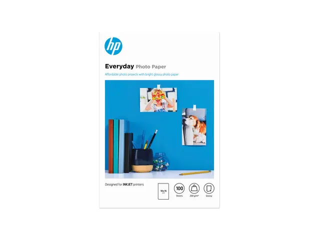 HP Everyday Photo Paper - Blank 8 mille 100 x 150 mm 200 g/m² ark ...