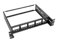 Eaton Tripp Lite Series Adjustable Rack-Mount DIN Rail Kit Top Hat, Mini Top Hat and G-Style Rails - DIN-skinnemonteringssett - rackmonterbar - svart - 2U - 19&quot;