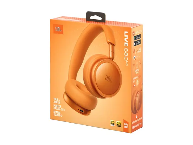 JBL LIVE 680NC - Hodetelefoner med mikrofon - on-ear - Bluetooth -...