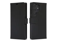 iiglo - Lommebok for mobiltelefon prima polyuretanlær - svart - for Samsung Galaxy S24 Ultra