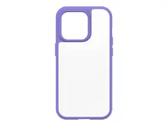 OtterBox React Series - Baksidedeksel for mobiltelefon antimikrobielt - polykarbonat, syntetisk gummi - purplexing - for Apple iPhone 14 Pro