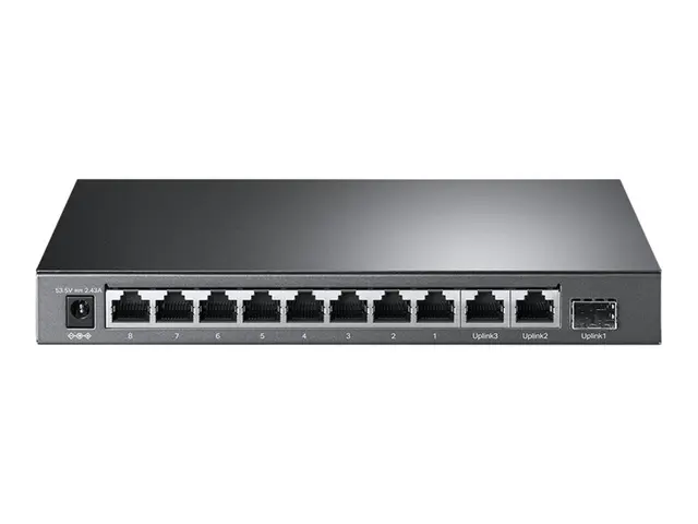 TP-Link TL-SG1210MP V2 - Switch - ikke-styrt - 8 x 10/100/1000 (Po...