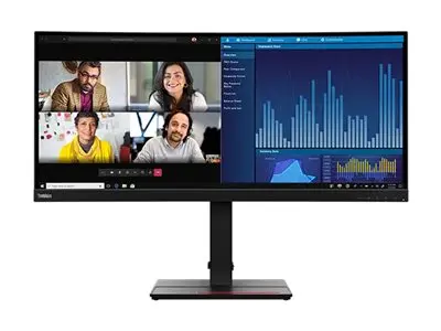 Lenovo ThinkVision P34w-20 - LED-skjerm kurvet 34.14" 3440 x 1440 ...