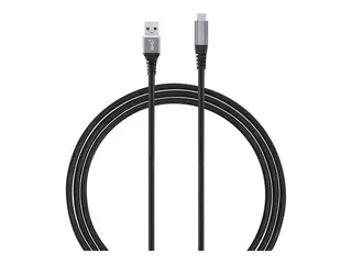 Andersson - USB-kabel - USB-type A (hann) til 24 pin USB-C (hann) USB 3.1 Gen 2 - 3 A - 3 m - flettet belegg - svart, romgr&#229;