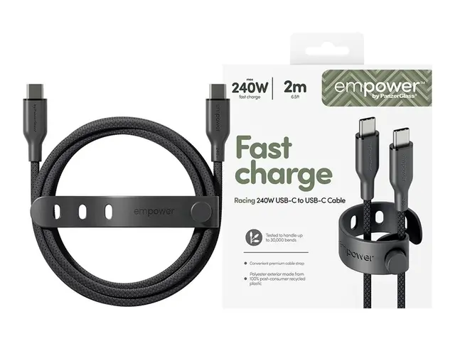 empower by PanzerGlass - USB-kabel USB-C (hann) til USB 2.0 48 V 5...