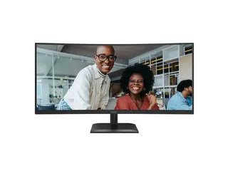 AOC CU34E4CV - LED-skjerm - kurvet USB - 34&quot; - 3440 x 1440 UWQHD @ 120 Hz - VA - 3500:1 - HDR10 - 4 ms - 2xHDMI, DisplayPort, USB-C - h&#248;yttalere - svart