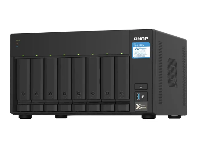 QNAP TS-832PX-4G - NAS-server - 8 brønner - SATA 6Gb/s - RAID 0, 1...