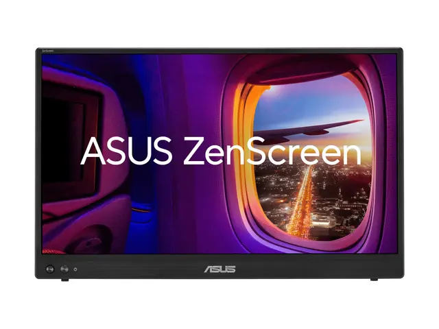 ASUS ZenScreen MB16AHVE - LED-skjerm - 15.6" portabel - 1920 x 1080 Full HD (1080p) @ 60 Hz - IPS - 250 cd/m² - 800:1 - 5 ms - Mini HDMI, 2xUSB-C - svart 