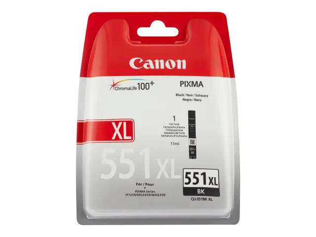 Canon CLI-551BK XL - Høy ytelse - svart - original - blekkbeholder...