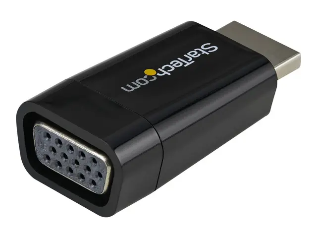 StarTech.com Compact HDMI to VGA Adapter Converter - Ideal for Chr...