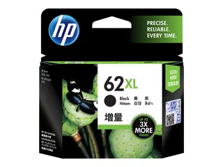 HP 62XL - 7.5 ml - Høy ytelse - svart - original hengeboks - blekkpatron - for ENVY 5540, 5640, 7640; Officejet 5740, J5740
