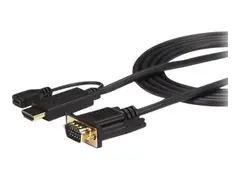 Startech HDMI to VGA Cable - 10 ft / 3m - 1080p 1920 x 1200 - Active HDMI Cable - Monitor Cable - Computer Cable (HD2VGAMM10) - adapterkabel - HDMI / VGA - 3 m