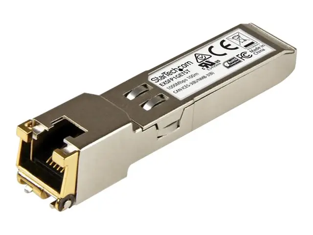 StarTech.com Juniper SFP-1GE-T Compatible SFP Module, 1000BASE-T, ...