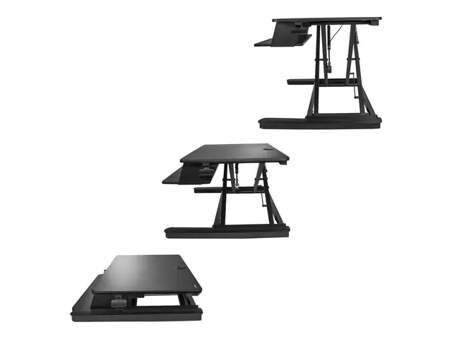 Startech Sit Stand Desk Converter with Keyboard Tray, Large 35" x ...