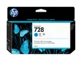 HP 728 - 130 ml - cyan - original - DesignJet blekkpatron - for DesignJet T730, T830