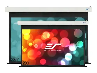 Elite Screens Saker Plus SK200XHW2 - Projeksjonsskjerm takmonterbar, veggmonterbar - motorisert - 200" (508 cm) - 16:9 - MaxWhite - hvit
