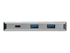 StarTech.com 4 Port USB C Hub (10Gbps) to 3x USB-A &amp; 1x USB-C, 100W Power Delivery Passthrough Charging, Compact/Portable USB 3.1 Gen 2/USB 3.2 Gen 2 Type C Laptop Adapter, Works w/ TB3 Windows/macOS/Linux - hub - 4 porter