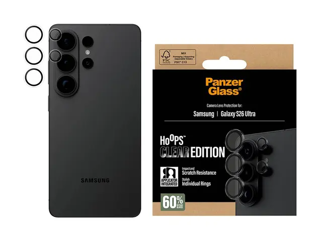 PanzerGlass Hoops - Clear Edition linsebeskytter for mobiltelefon ...