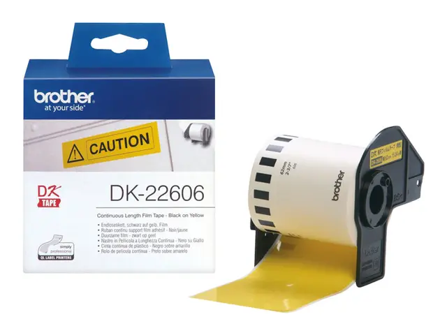 Brother DK-22606 - Gul Rull (6,2 cm x 15,2 m) film for QL-1050, 10...