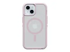 OtterBox Defender Series XT Clear Baksidedeksel for mobiltelefon - med magneter - MagSafe-samsvar - termoplastisk elastomer (TPE) - fjellfrost (klar / rosa) - for Apple iPhone 13, 14, 15, 16e