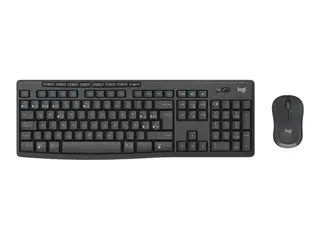 Logitech MK370 Combo for Business - Tastatur- og mussett trådløs - Bluetooth LE - QWERTY - US International - grafitt