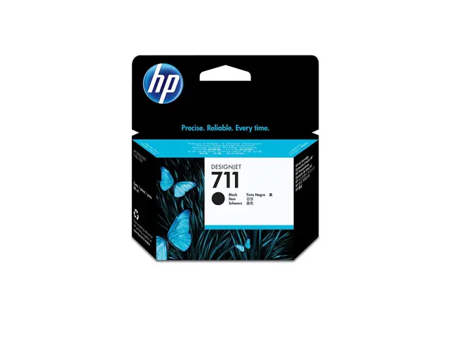 HP 711 - 80 ml - svart - original - blekkpatron - for DesignJet T1...