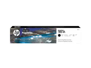 HP 981A - 106 ml - svart - original - PageWide blekkpatron - for PageWide Enterprise Color MFP 586; PageWide Managed Color E55650