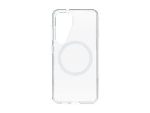 OtterBox Symmetry Series - Baksidedeksel for mobiltelefon med magneter - polykarbonat, termoplastisk elastomer (TPE) - blank - for Samsung Galaxy S25
