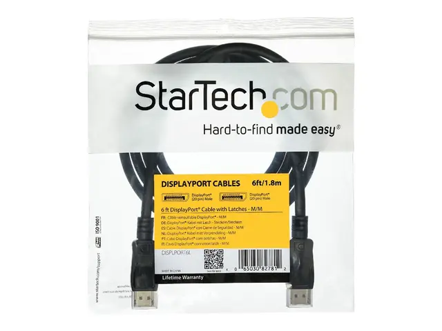 StarTech.com 7m DisplayPort Cable with Latches M/M - DisplayPort-k...