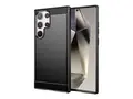 Insmat C&amp;S Style - Beskyttelsesboks for mobiltelefon kullstoff-fiber - for Samsung Galaxy S24+