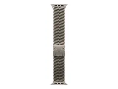 Apple - Sl&#248;yfe for smart armb&#229;ndsur - 49 mm, titanium Liten st&#248;rrelse - naturlig - for Watch Herm&#232;s Series 9, SE 3, Series 10, Series 11, Series 8, Series 9, Ultra 2, Ultra 3