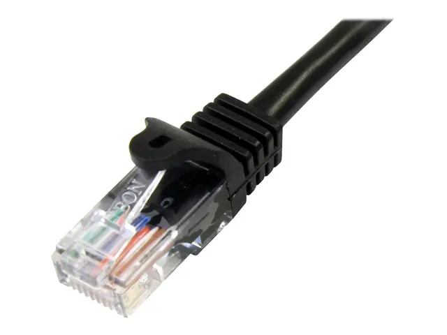 Startech 1m Black Cat5e / Cat 5 Snagless Patch Cable - Koblingskab...