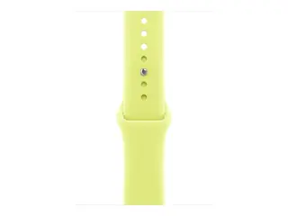 Apple - Bånd for smart armbåndsur - 46mm M/L (passer håndledd på 160 - 210 mm) - neongul - for Watch Hermès Series 9, SE 3, Series 10, Series 11, Series 8, Series 9, Ultra 2, Ultra 3