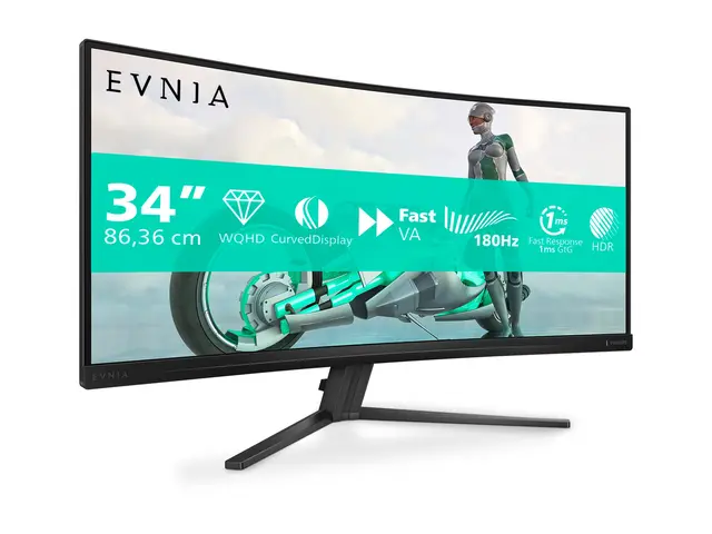 Philips Evnia 3000 34M2C3500L - LED-skjerm gaming kurvet 34" 3440 ...