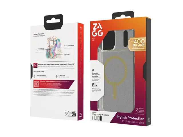 ZAGG Milan Snap - Baksidedeksel for mobiltelefon MagSafe-samsvar g...