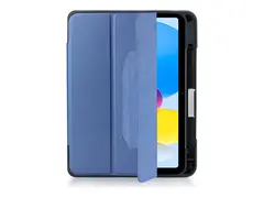 Deqster MAX - Lommebok for nettbrett - robust polyuretan, termoplast-polyuretan (TPU), polykarbonat - blå, gjennomsiktig - for Apple 10.9-inch iPad (10. generasjon); iPad (A16)