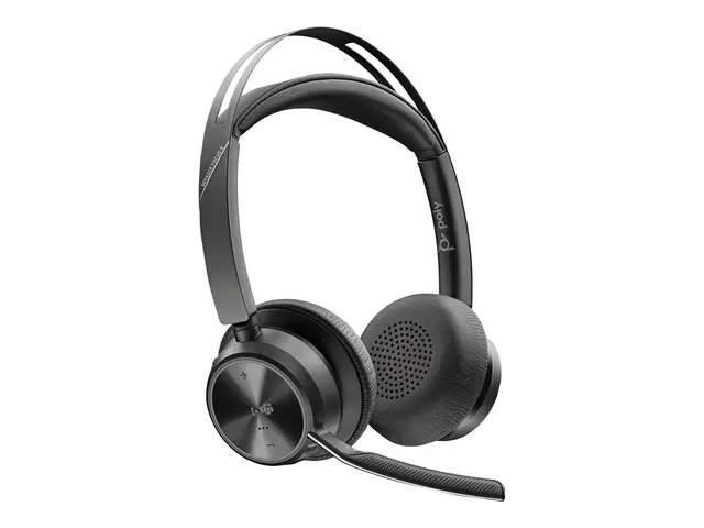 Poly Voyager Focus 2-M - Hodesett on-ear Bluetooth trådløs, kablet...