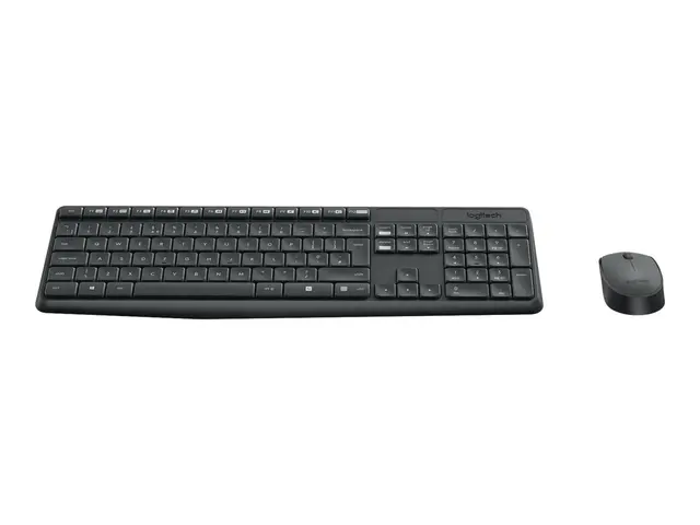 Logitech MK235 - Tastatur- og mussett - trådløs - 2.4 GHz - Tysk