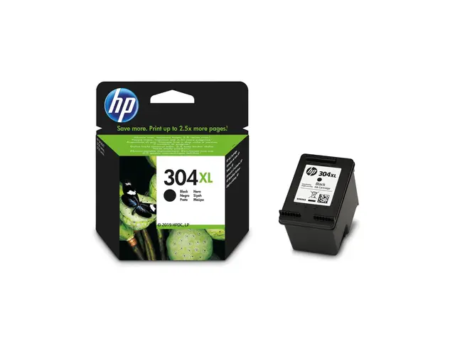 HP 304XL - Høy ytelse - svart - original - blister - blekkpatron -...