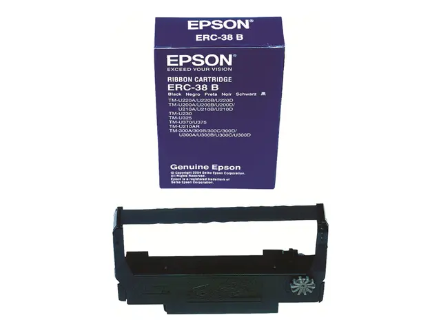Epson ERC 38B - Svart - skriverbånd - for OmniLink TM-U220; TM U20...